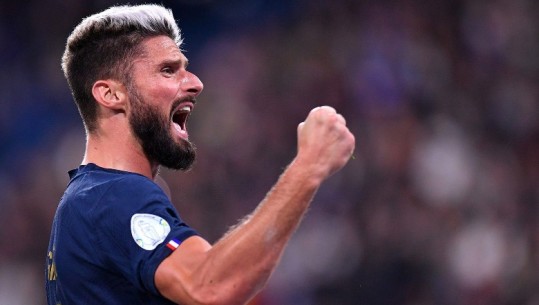 Giroud në historinë e Francës, sulmuesi i Milan kalon Thierry Henry dhe bëhet golashënuesi më i mirë i 'Gjelave'