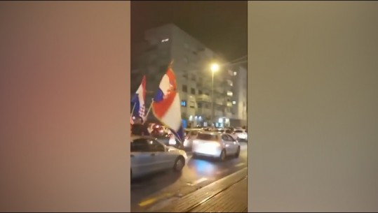 VIDEO/ Bllokohet Zagrebi, Kroacia në festë pas kalimit në gjysmëfinalet e Botërorit