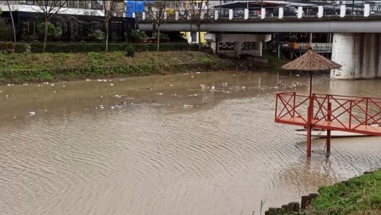 Ndotje masive në lumin Drin, shishe e materiale plastike! Prurjet mbushin hapësirën me plehra që derdhen në det