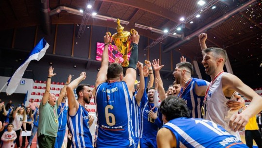 Volejboll/ Tirana kampione e Shqipërisë, fiton derbin me Partizanin