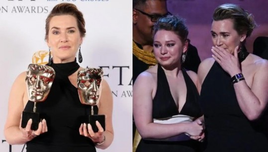 Ndahen çmimet 'Bafta' protagoniste Kate Winslet, në skenë me të bijën! Mbretëresha e ndjerë Elizabetë, mes figurave më të rëndësishme të mbrëmjes