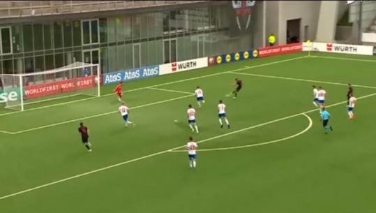 VIDEO/ Tiki-taka nga Kombëtarja, Nedim Bajrami kalon Shqipërinë në avantazh