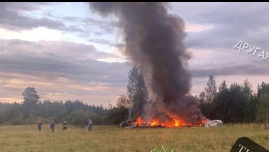 VIDEO nga rrëzimi i avionit të Prigozhin në Moskë, shpërthen në flakë