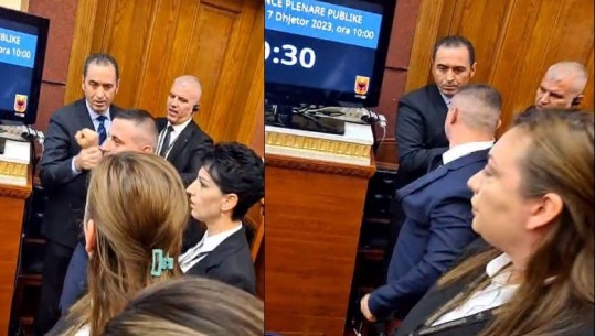 VIDEO/ Deputeti Isuf Çela përplaset me punonjësin e Gardës: Kujt ia prek dorën ti o lepurush