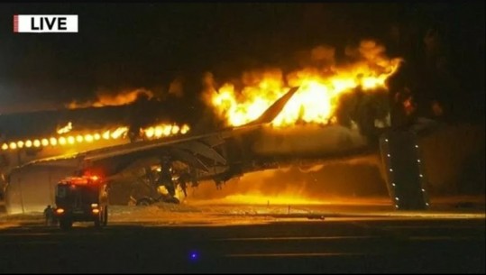 Tokio, 5 të vdekur nga përplasja e 2 avionëve, njëri u përfshi nga flakët! Evakuohen 379 pasagjerët e 'Japan Airlines' (VIDEO) 