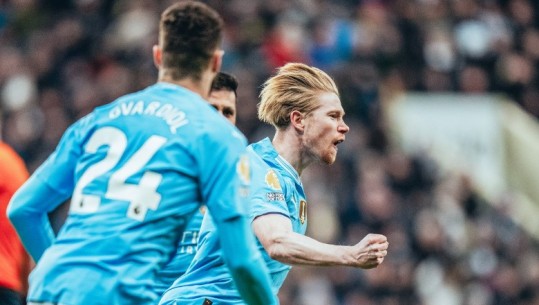 VIDEO/ Guardiolës 'hiqini kapelen', Manchester City përmbys 2-3 Newcastelin! De Bruyne dhe Bobb gola nga stoli