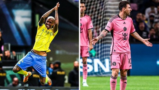 VIDEO/ Messi në fushë dhe Ronaldo në tribunë, Al Nassr shkatërron 6-0 Inter Miamin! Laporte shënon nga 60 metra