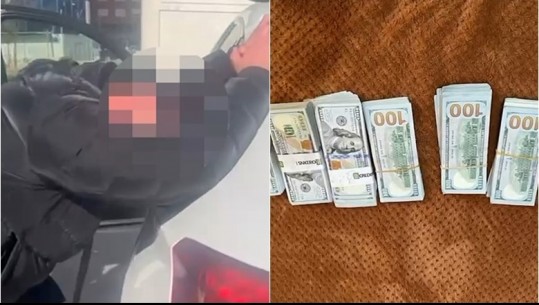 Me armë në makinë, pranga 2 të rinjve në qendër të Tiranës! Sekuestrohen 82 mijë dollarë, pranga e lekë! VIDEO e arrestimit