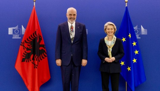 Mbledhja e Komitetit Ekonomik dhe Social Europian në Bruksel, Rama publikon foto nga takimi me Von der Leyen