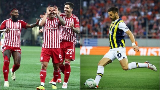 Conference League/ Olympiacos fiton aktin e parë, mposht 3-2 Fenerbahcen! Plzen 0-0 Fiorentina, fitojnë Aston Villa e Brugge