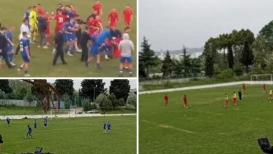 VIDEO/ Grushta dhe dhunë në Shijak, degjeneron dueli i U-21 mes Erzenit dhe Partizanit! Dy futbollistë në spital, 20 në polici