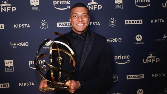 U sfidua nga Edon Zhegrova, Kylian Mbappe shpallet 'Lojtari i Sezonit' në Ligue I