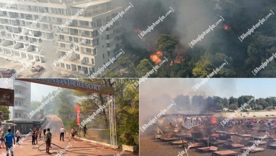 Zjarret në Shëngjin/ Ndërpritet ndërhyrja nga ajri! Përveç dy avionëve Canadair, kërkohen edhe helikopterët e KFOR (VIDEO + FOTO)