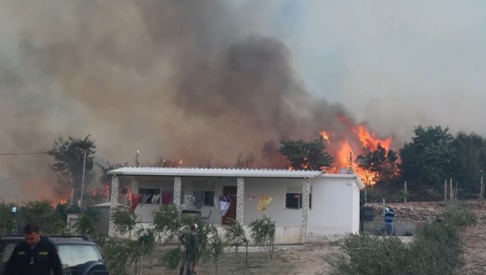 Dita e parë në detyrë përballë zjarreve/ Ministri Vëngu në fshatin Luzat të Tepelenës, shpëtohet një shtëpi nga flakët: Kemi kërkuar bashkëpunimin e banorëve 