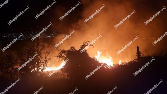 Bulqizë/ Zjarr përhapet pranë zonave të banimit, rrezikohet një shtëpi