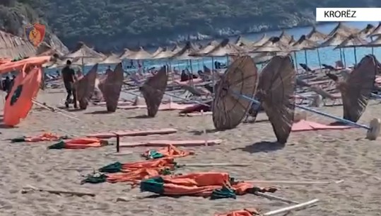 Himarë/ Zaptohet Gjiri i Krorëzës, ndërtuan 12 beach bare pa leje! 12 persona nën hetim! Sekuestrohen 300 çadra dhe 480 shezlongë