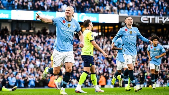 Haaland dërgon 'Qytetarët' në krye, Man. City mposht 1-0 'Shenjtorët'! Spektakël me 7 gola në Londër, ditë 'X' në Premier League