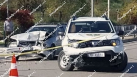 Gjirokastër/ Makina e Policisë përplaset me një automjet tjetër! Plagoset Shefi i Policisë Kufitare të Kakavijës dhe shoferi tjetër