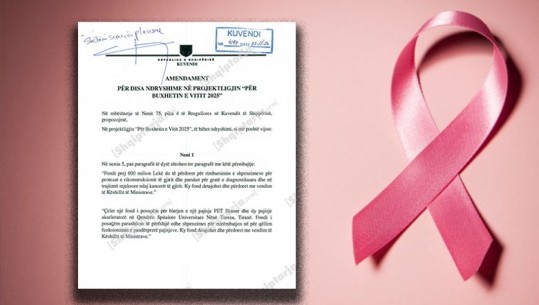 Nëntë deputete të PD firmosin amendament për buxhetin e 2025: Të rimbursohet rikonstruksioni i gjirit dhe paruket për gratë me tumor