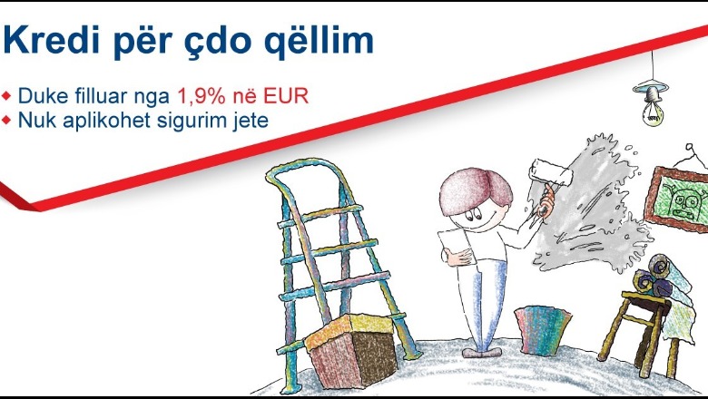 'Fibank Albania' ofron kredi “Për çdo qëllim” me kushtet më të favorshme të mundshme