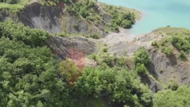 Pamje nga operacioni antidrogë me dronë në liqenin e Bovillës