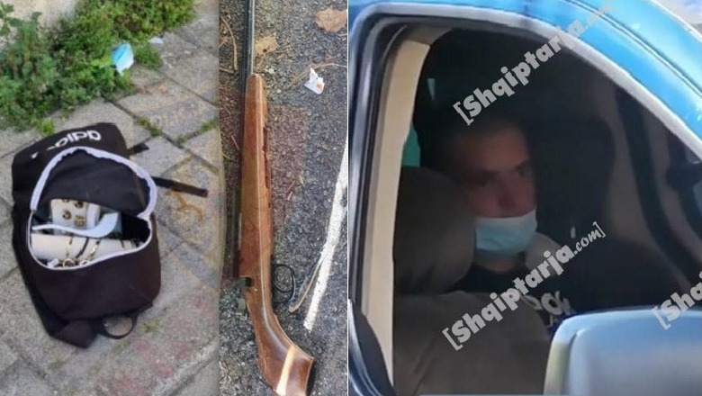 Grabitet me armë argjendaria në Vlorë, autori qëllon në ajër me plumba manovër! Arrestohet sapo del nga dyqani me çantën me florinj në dorë e shootgun