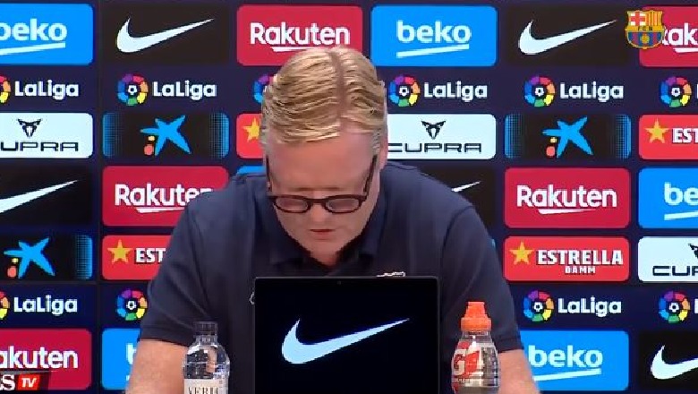 Situatë kaotike të Barcelona/ Koeman shtang gazetarët, lexon letrën dhe braktis konferencën për shtyp