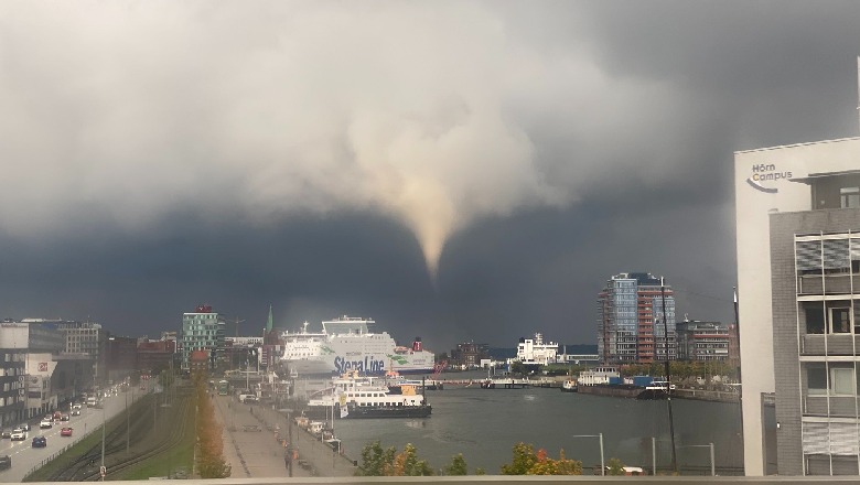 Tornado e fuqishme në Gjermani, momenti kur shkul kulmet e shtëpive ( Video)