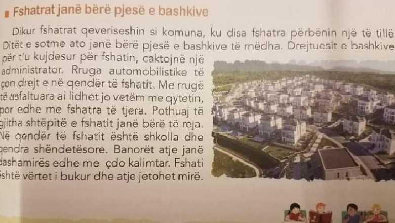 Lagja luksoze iu paraqit fëmijëve si fshat në librin e historisë, Braçe përshëndet vendimin e Ministrisë së Arsimit: Do rishikohen të gjitha tekstet