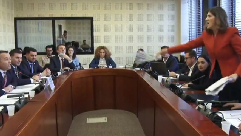 VIDEO/ Çfarë ndodhi? Deputetja në Kosovë i derdh gotën e ujit në fytyrë ministrit të Bujqësisë: Ti je rrugaç