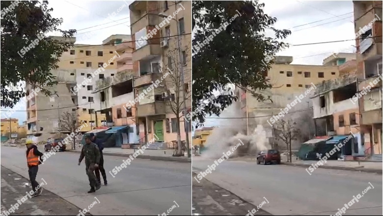 I dëmtuar nga tërmeti i 26 nëntorit, shembet me 20 kg eksploziv pallati në Durrës! Çahen muret e thyen xhamat e 8 banesave dhe 2 bizneseve përreth (VIDEO)