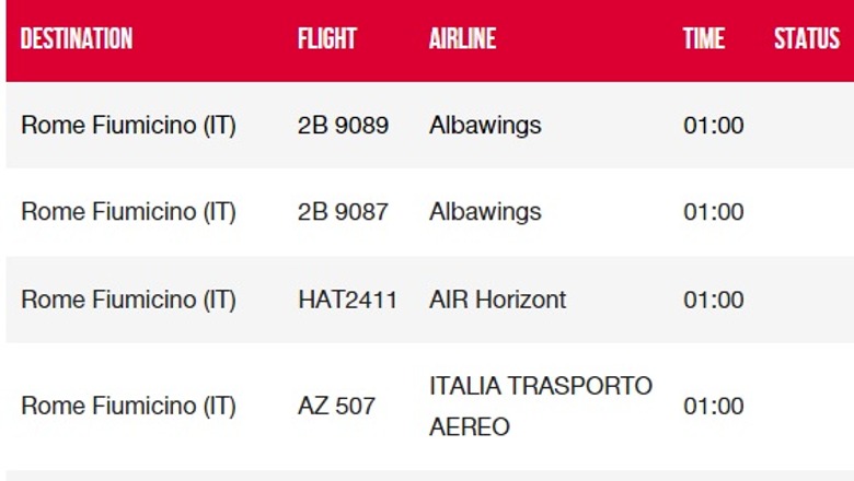 FOTOLAJM/ Tifozët e Romës 'pushtojnë' Tiranën, si asnjëherë më parë çdo 30 min një avion ikën nga Rinas pas mesnate