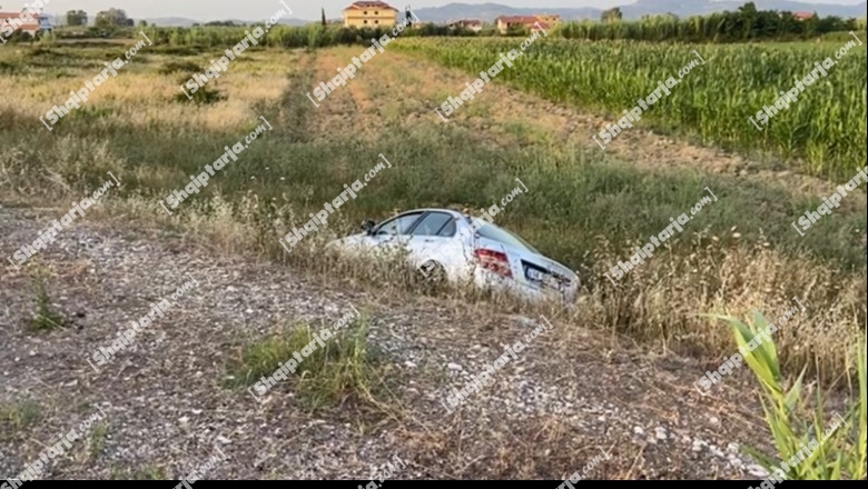 Makina përfundon në kanal në autostradën Vlorë-Fier, 1 i lënduar (VIDEO)