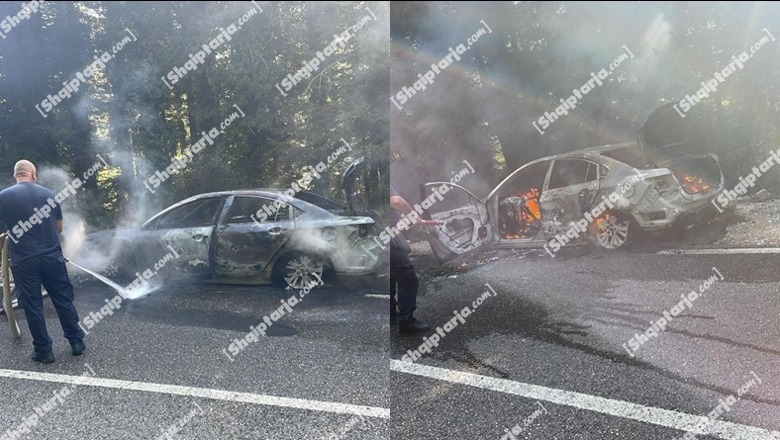 Shkrumbohet nga flakët mjeti në ecje në Llogara! Shkak dyshohet një defekt teknik (VIDEO) 