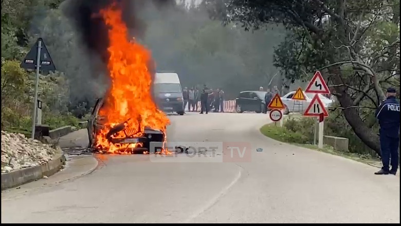 Merr flakë mjeti në ecje në aksin Vlorë-Llogara (VIDEO)