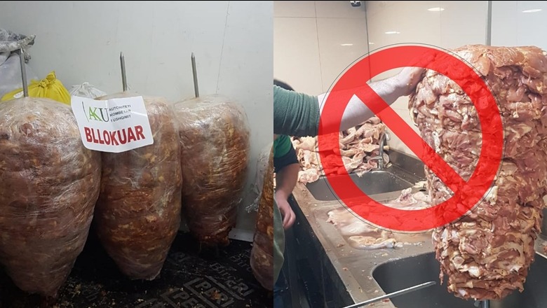 Përpunohej në kushte të papërshtatshme higjieno-sanitare, AKU bllokon mbi 500 kg mish në 'Fast Food-in' në Tiranë! 500 mijë lekë gjobë pronarit 