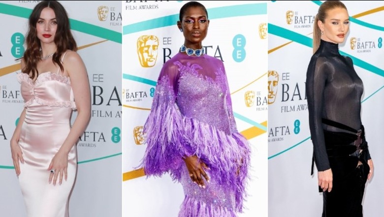 FOTOT/ Çmimet BAFTA, pamjet magjepsëse në tapetin e kuq, ja çfarë veshën yjet e kinematografisë