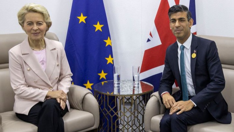 Brexit/ Marrëveshja kyçe me Irlandën e Veriut, Von der Leyen nesër takim ballë për ballë me Sunak