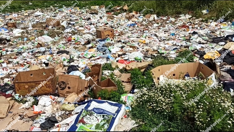 Lezhë/ Katastrofë mjedisore në lumin Mat, plehra dhe mbetje spitalore hidhen në brigjet e lumit, 100 m larg burgut të Shënkollit