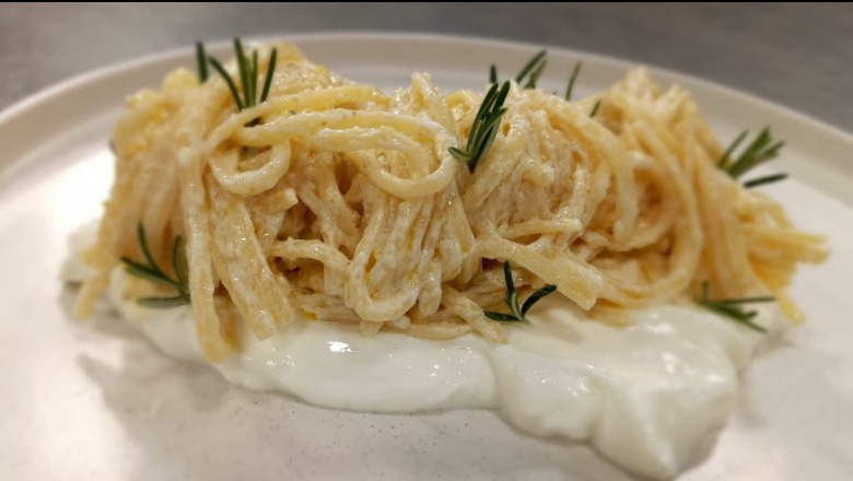 Spageti me rikota, kaperi dhe limon nga zonja Albana