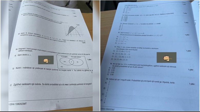 Matura shtetërore 2023, teza e Matematikës publikohet në rrjet 20 minuta pas fillimit të provimit