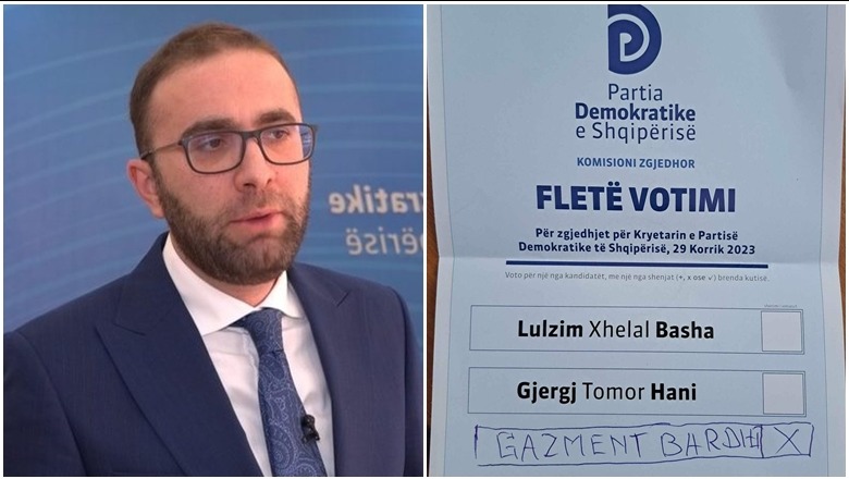 Foto/ Gara mes Lulzim Bashës e Gjergji Hanit, demokrati voton: Bardhi kryetar