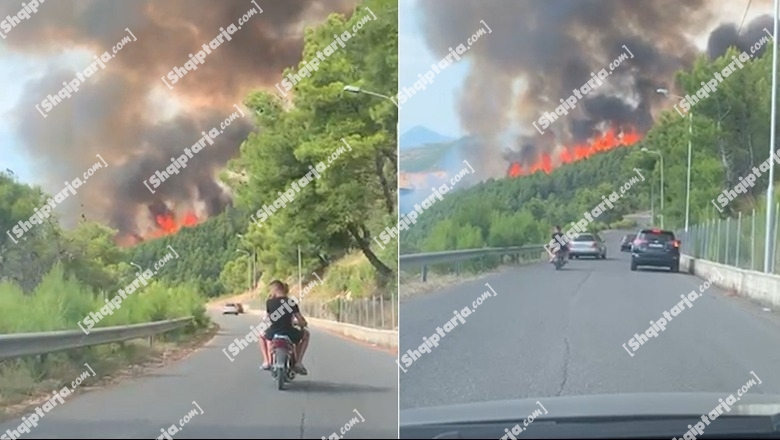 Zjarr masiv afër kishës së Laçit, situata e vështirë, pritet ndërhyrja nga ajri, Balla: Një nga situatat më të vështira këtë vit!