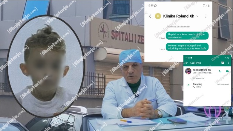 Vdekja e 3-vjeçarit, mesazhet që i ati i dërgonte klinikës: Hape telefonin, se me i ndodh gjë çunit mos kemi llafe (FOTO)