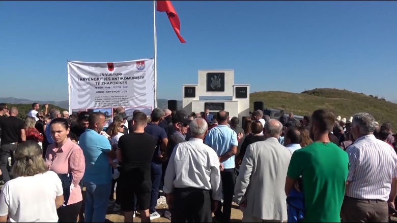 Përkujtohet 75 -vjetori i kryengritjes së Zhapokikës! Memorial në nder të burrave që luftuan komunizmin