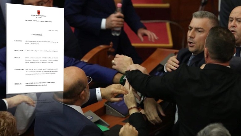 Grushti i Bledion Nallbatit ndaj Vullnet Sinës në parlament, Rithemelimi dhe PS bëjnë 2 kallëzime penale! SPAK nis hetimet: Të sekuestrohen pamjet filmike