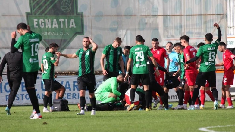 Vdekja e kapitenit të Egnatias në fushë, policia: 28-vjeçari shkoi pa shenja jete në spital