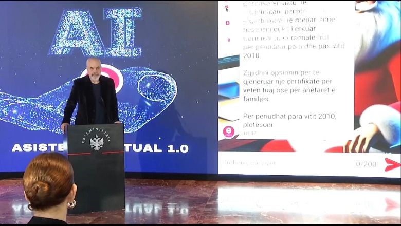 Nga sot asistent virtual në e-Albania, Rama: Brenda 2024 do të jetë edhe me zë e figurë