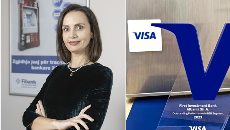 Fibank vlerësohet me 'Arritje të shkëlqyera në segmentin B2B për 2023' nga VISA International