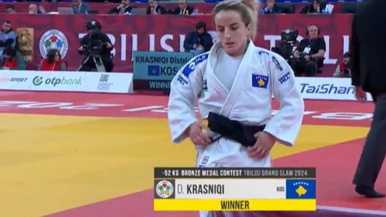 Distria Krasniqi i jep tjetër medalje xhudos së Kosovës